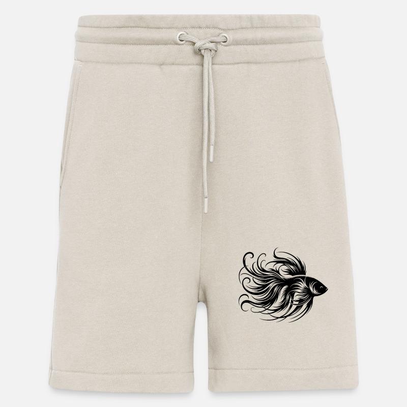 Prächtiger Kampffisch Gattung Labyrinthfisch - Shorts - made by SPREAD - WARM CLAY