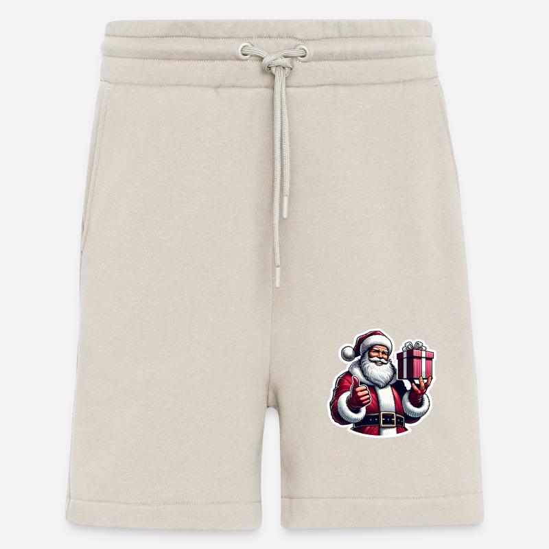 Weihnachtsmann mit Geschenk - Shorts - made by SPREAD - WARM CLAY