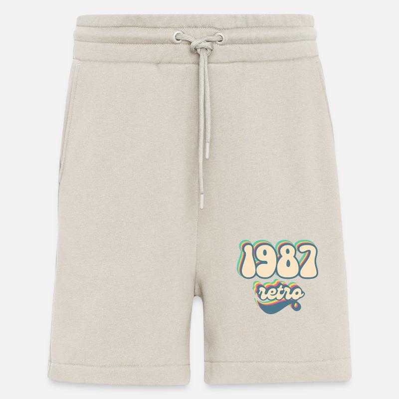 1987 Retro Geschenkidee - Shorts - made by SPREAD - WARM CLAY