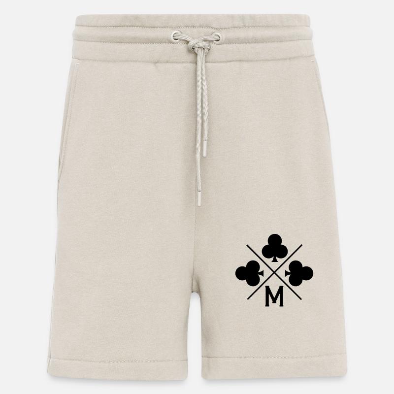 Buchstabe m Glücksklee - Shorts - made by SPREAD - WARM CLAY