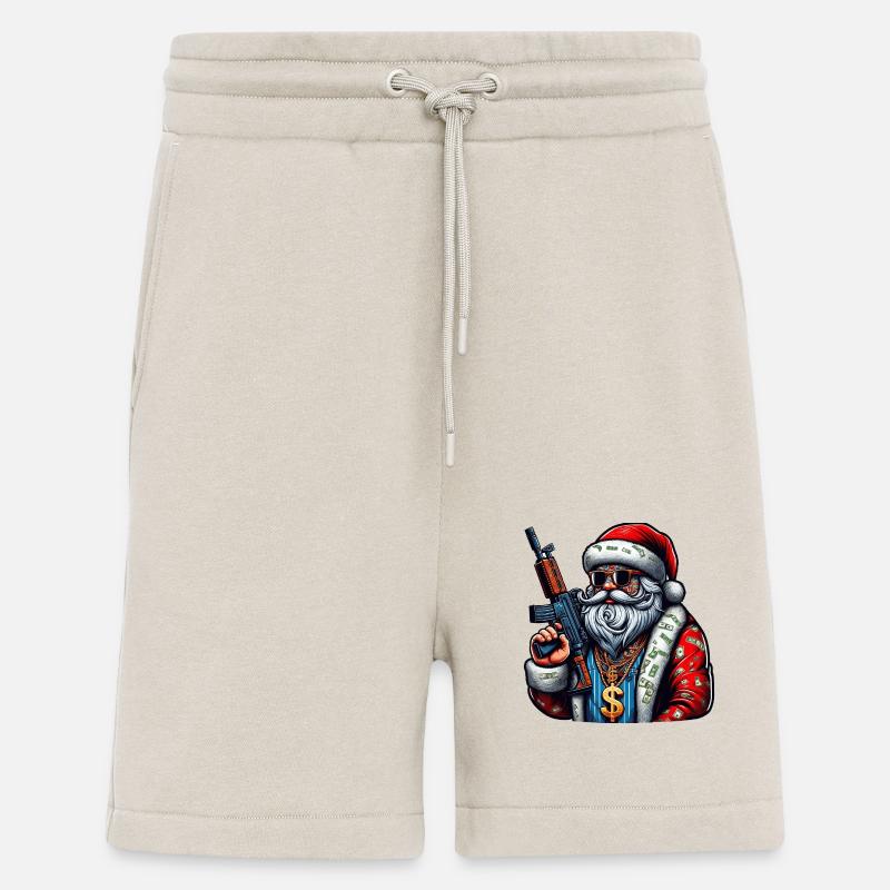 Weihnachtsmann mit AK 47 - Shorts - made by SPREAD - WARM CLAY