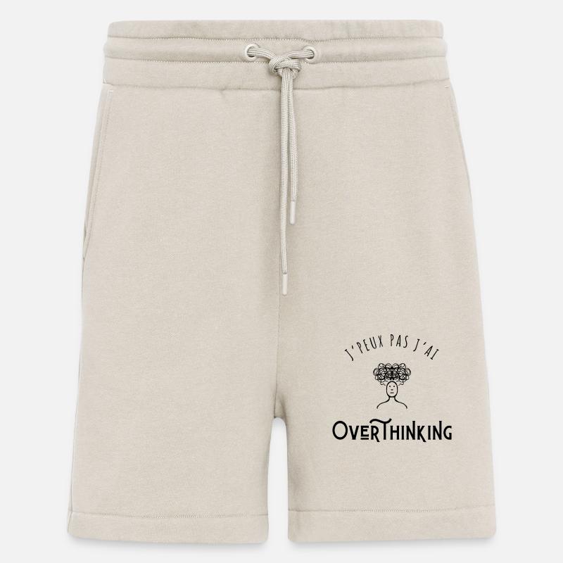 J’peux pas j’ai Overthinking - Short bio décontracté fabriqué en UE - WARM CLAY