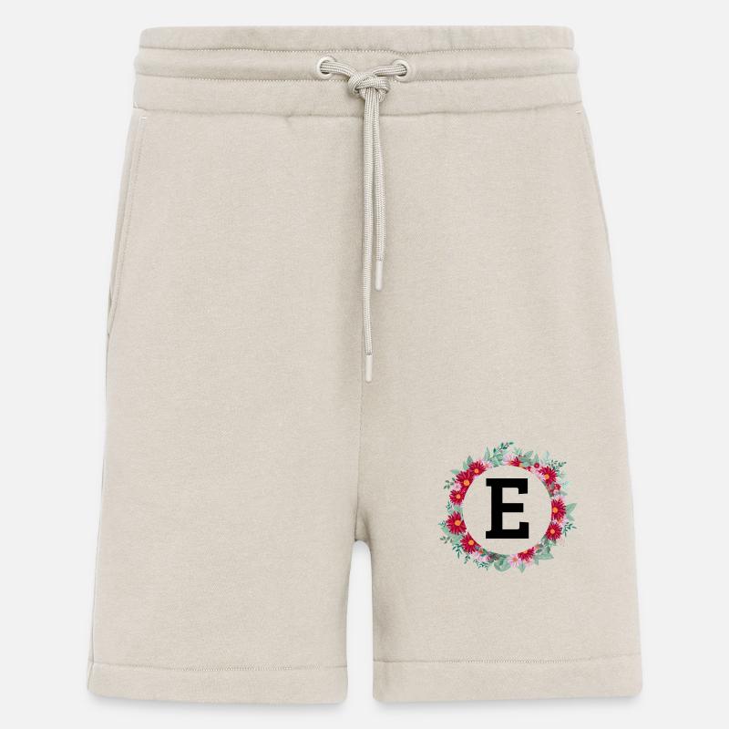 Buchstabe e Blumenkranz - Shorts - made by SPREAD - WARM CLAY