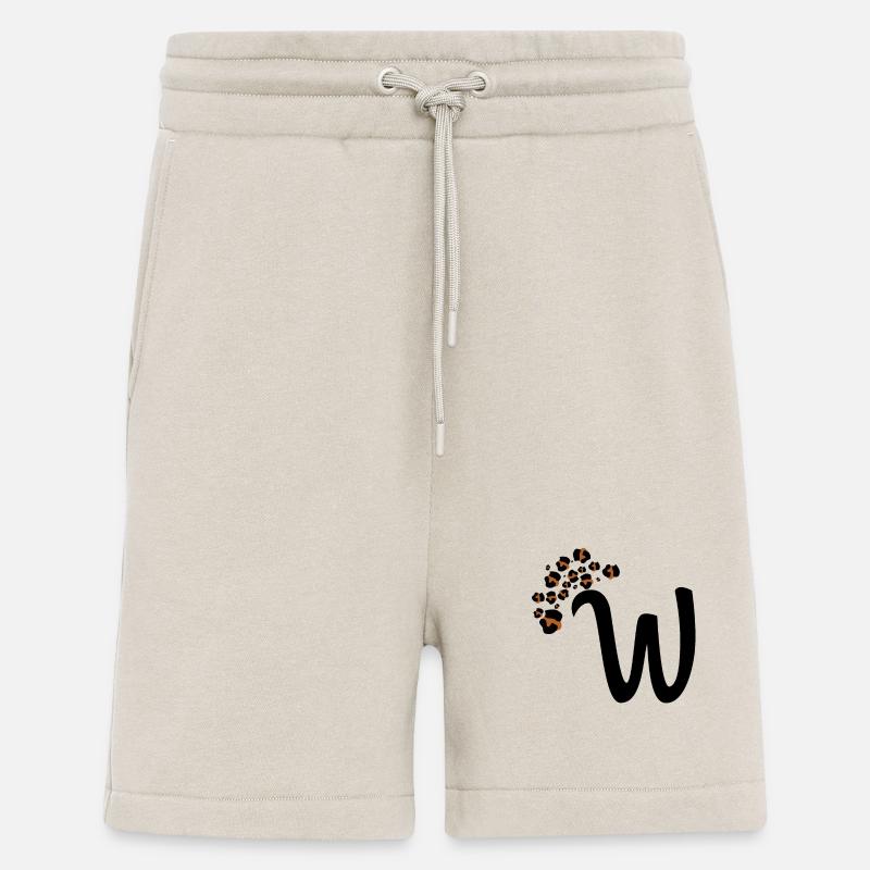Letter w leopard patterns - Shorts - made by SPREAD - WARM CLAY