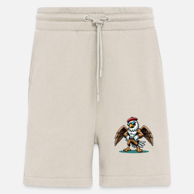 Eagle Sunglasses Comic - Shorts - made by SPREAD - WARM CLAY