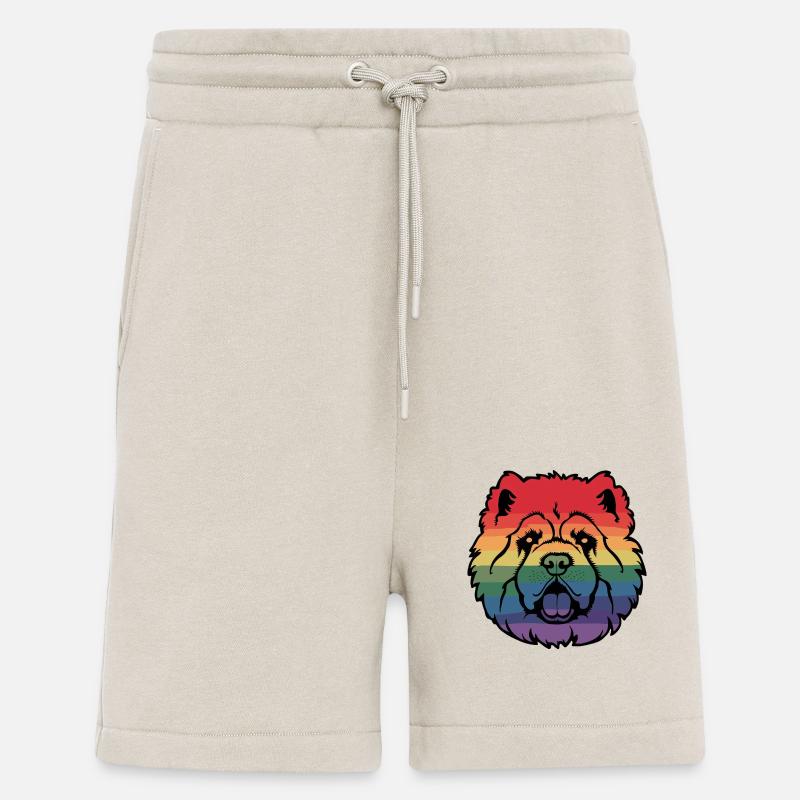 Rainbow Chow Chow - Shorts - made by SPREAD - WARM CLAY