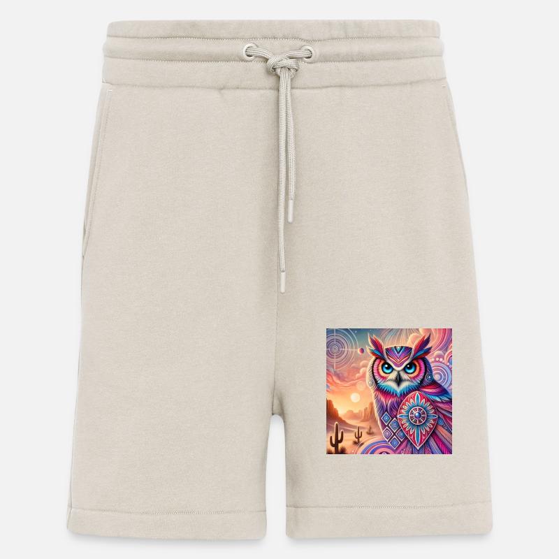 Krafttier Eule - Shorts - made by SPREAD - WARM CLAY