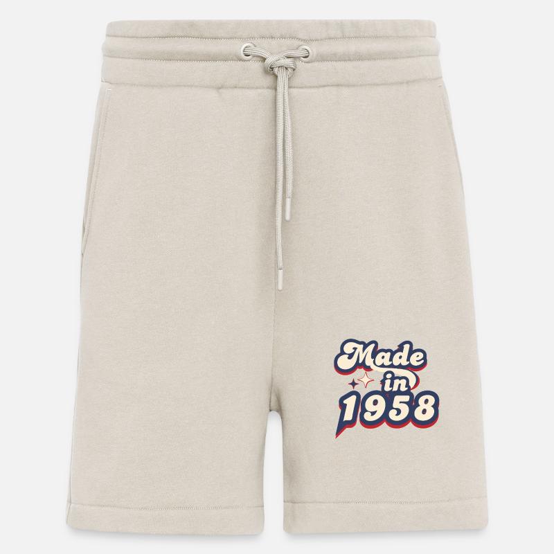 Made in 1958 retro - Short bio décontracté fabriqué en UE - WARM CLAY