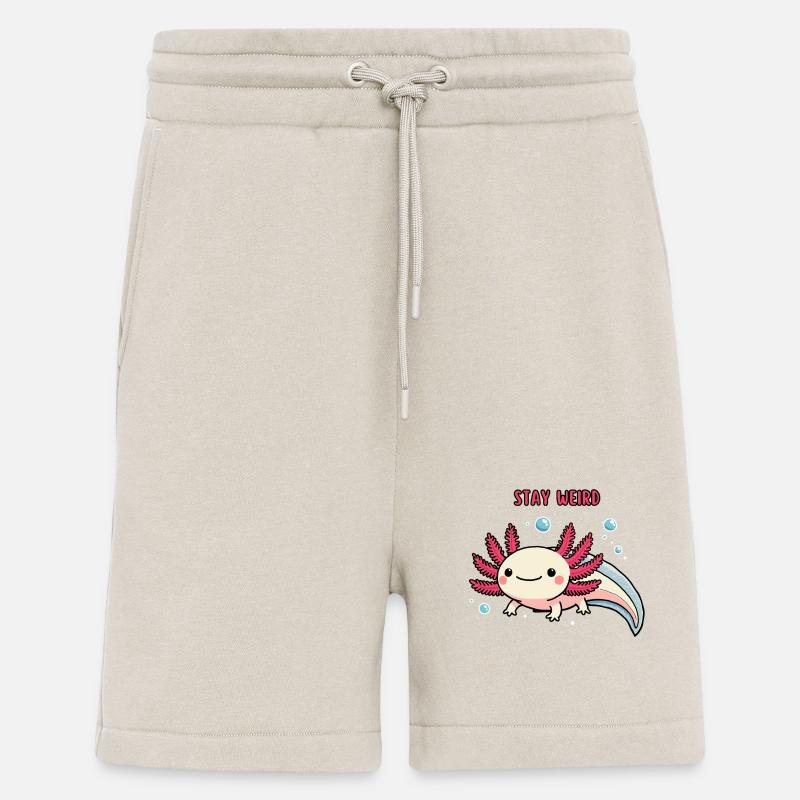 Weird Axolotl - bleib einfach du - Shorts - made by SPREAD - WARM CLAY