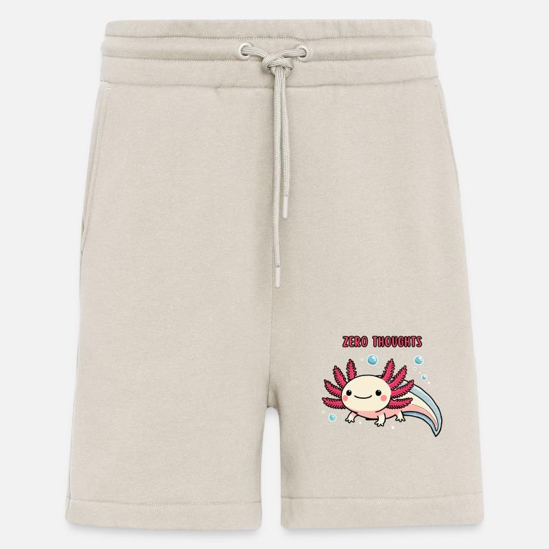 Axolotl - Zéro pensée - Short bio décontracté fabriqué en UE - WARM CLAY