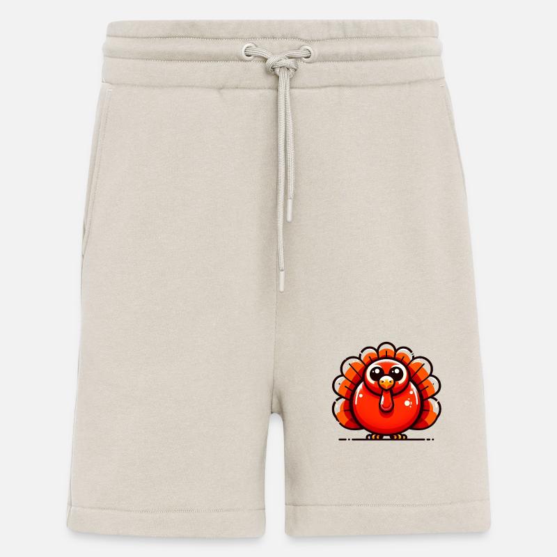 dinde - Short bio décontracté fabriqué en UE - WARM CLAY