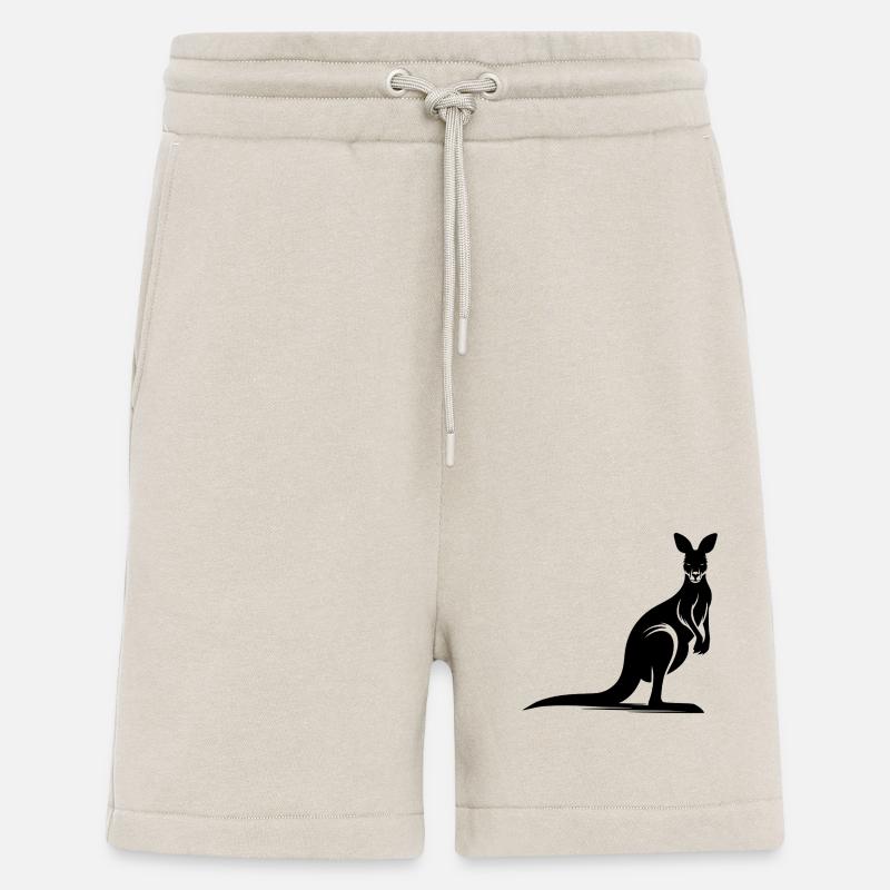 Silhouette eines anmutigen Kängurus - Shorts - made by SPREAD - WARM CLAY