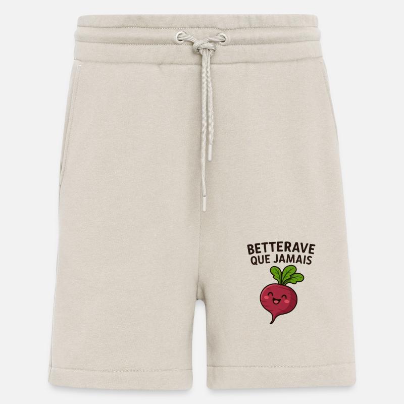 Beetroot with a vegetable - Shorts - made by SPREAD - WARM CLAY