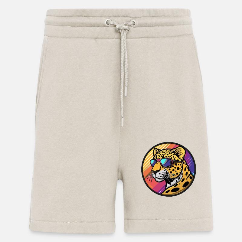 Leopard Comic Cool Summer - Shorts - made by SPREAD - WARM CLAY