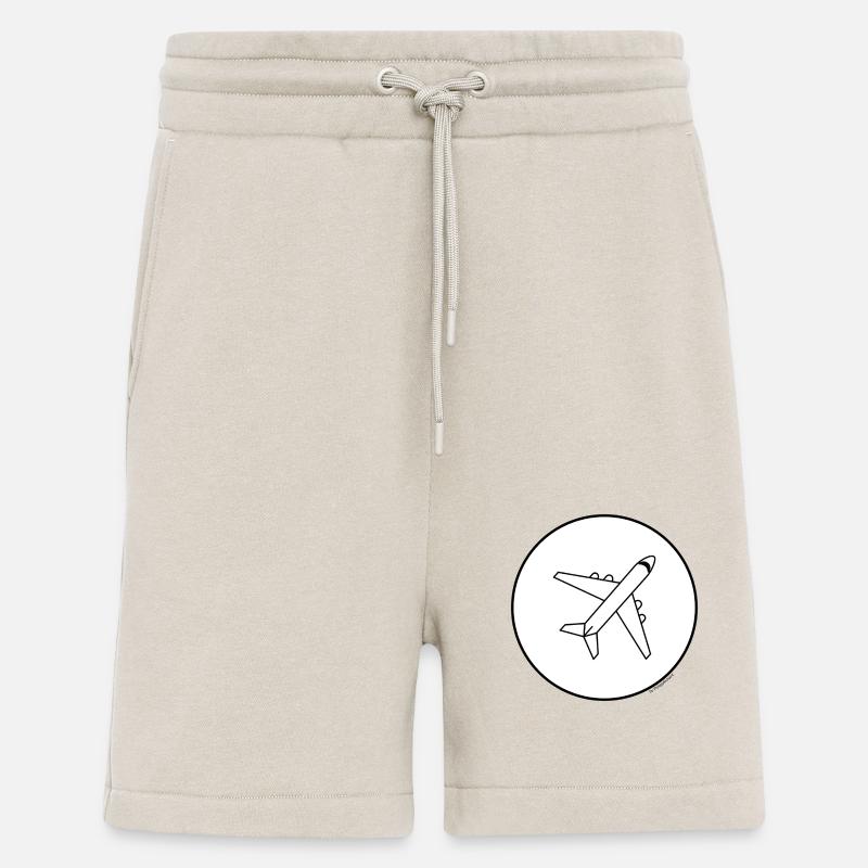 flugzeug minimalistisch - Shorts - made by SPREAD - WARM CLAY