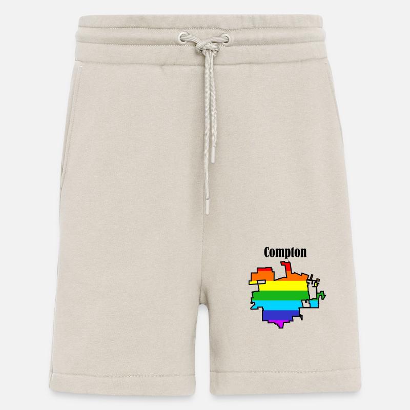 Compton rainbow - Shorts - made by SPREAD - WARM CLAY