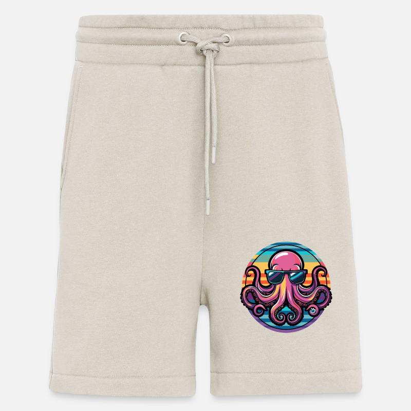 Octopus Cool Comic - Shorts - made by SPREAD - WARM CLAY