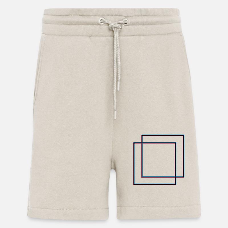 2 Quadrate Viereck - Shorts - made by SPREAD - WARM CLAY