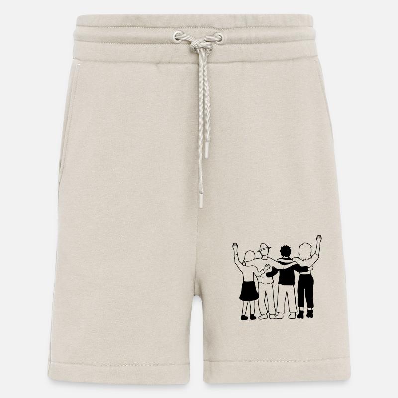 Équipe 4 Amis - Short bio décontracté fabriqué en UE - WARM CLAY