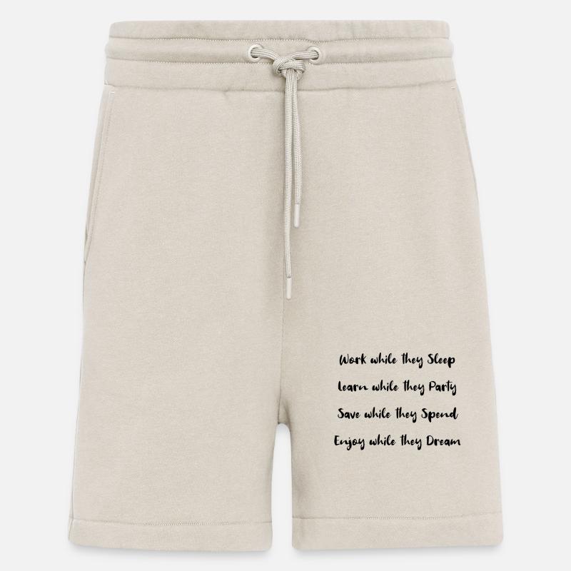 Work while they sleep! - Shorts - made by SPREAD - WARM CLAY