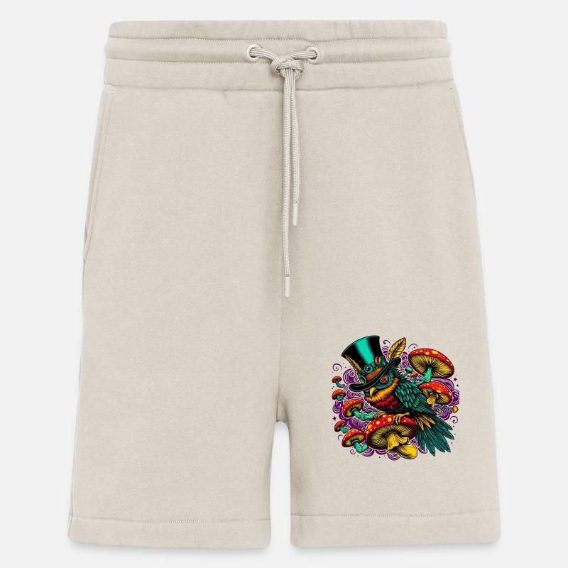 Bunte Eule mit Zylinderhut - Shorts - made by SPREAD - WARM CLAY