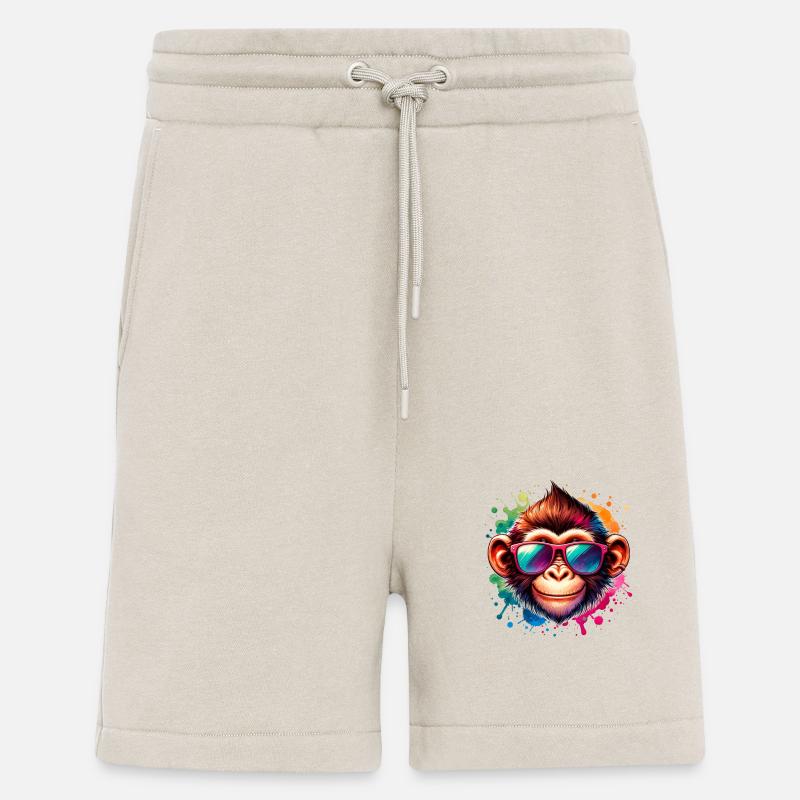 Singe cool - Singe funky - Short bio décontracté fabriqué en UE - WARM CLAY