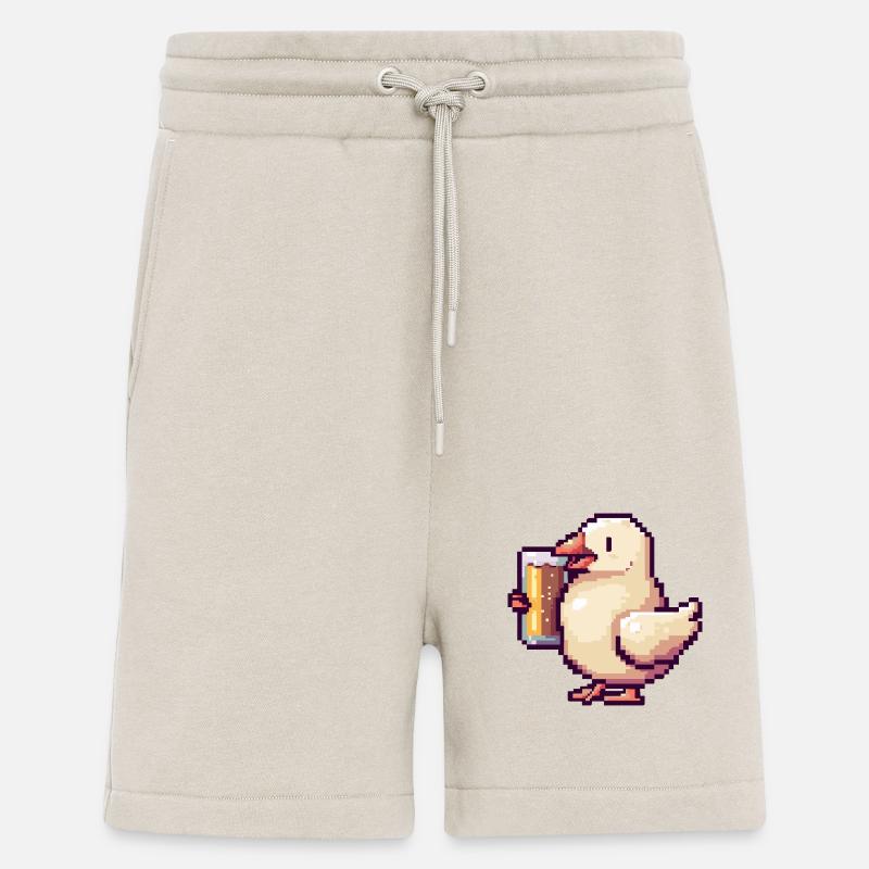 Taube Vogel Bier Pixel - Shorts - made by SPREAD - WARM CLAY