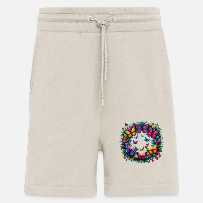 Papillons 3 - Short bio décontracté fabriqué en UE - WARM CLAY