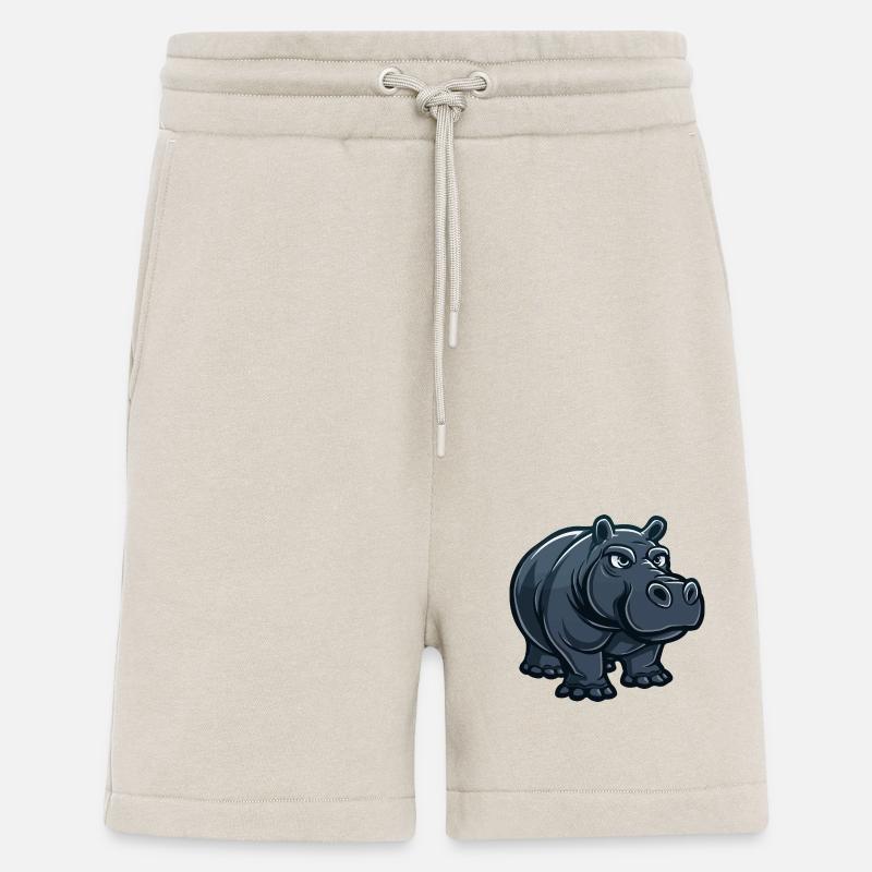 Nilpferd Comic - Shorts - made by SPREAD - WARM CLAY