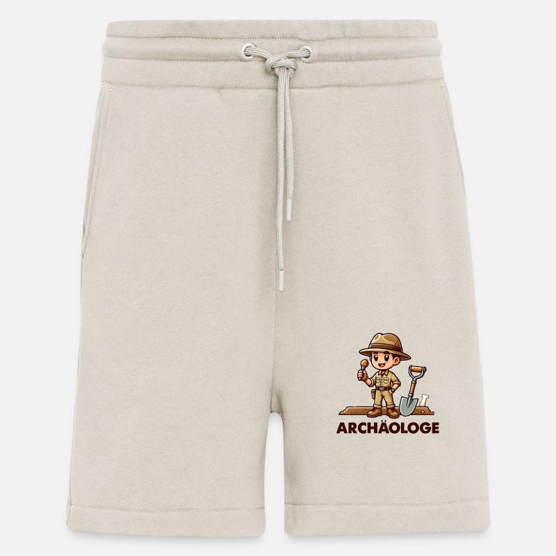 Archäologe comic - Shorts - made by SPREAD - WARM CLAY
