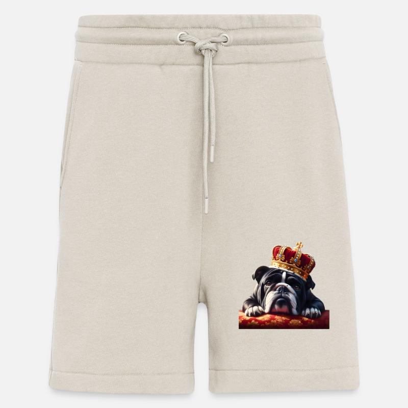 Fauler Hund mit Krone - Shorts - made by SPREAD - WARM CLAY