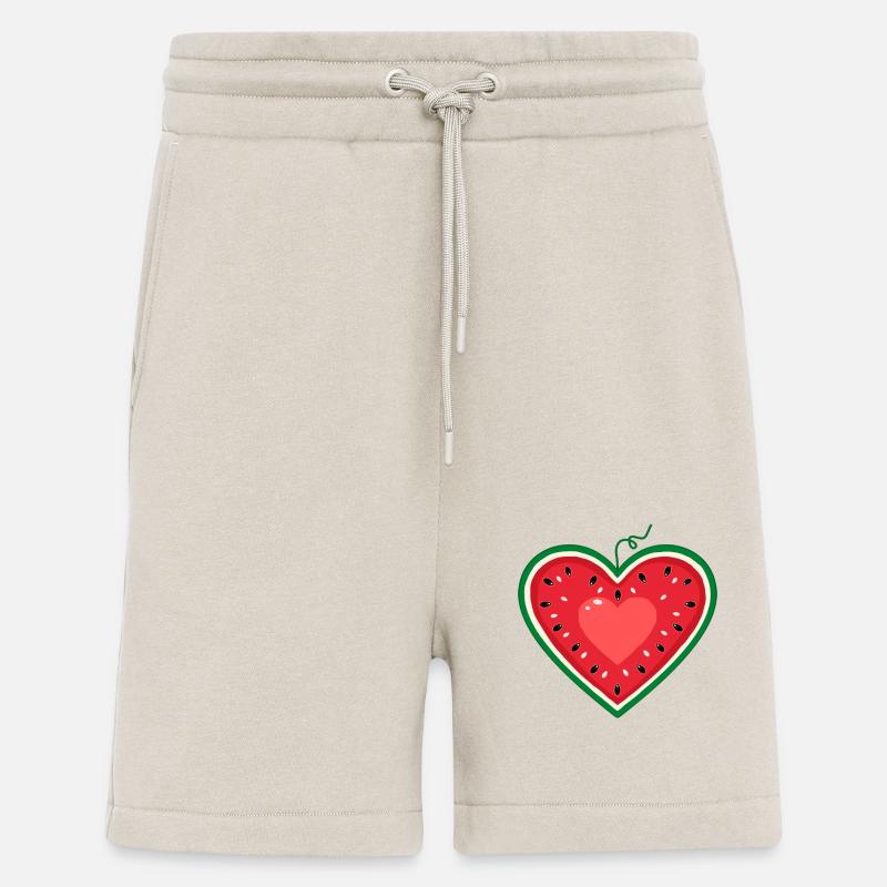 Watermelon design as a heart - Shorts - made by SPREAD - WARM CLAY