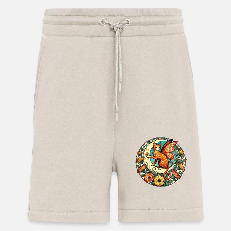 Ingwer Katze Fee Illustration - Shorts - made by SPREAD - WARM CLAY