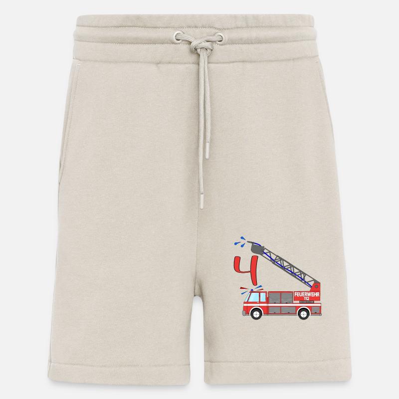 Fire engine 4th birthday - Shorts - made by SPREAD - WARM CLAY