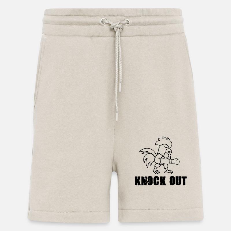 Boxer Knock Out Bande Dessinée - Short bio décontracté fabriqué en UE - WARM CLAY