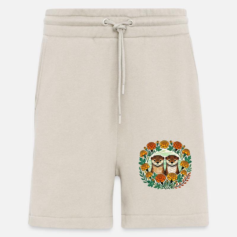 Marigold Otters - Shorts - made by SPREAD - WARM CLAY