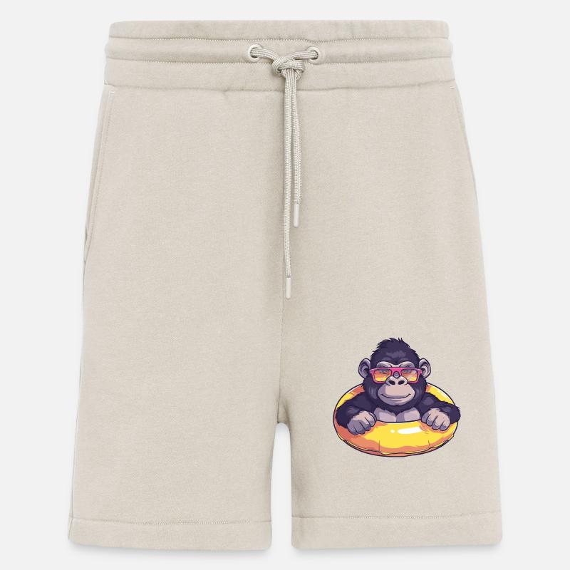 Gorilla Sommer Comic - Shorts - made by SPREAD - WARM CLAY