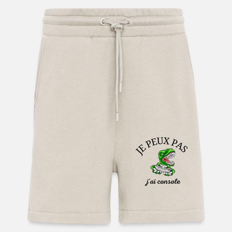 je peux pas j'ai console - Short bio décontracté fabriqué en UE - WARM CLAY