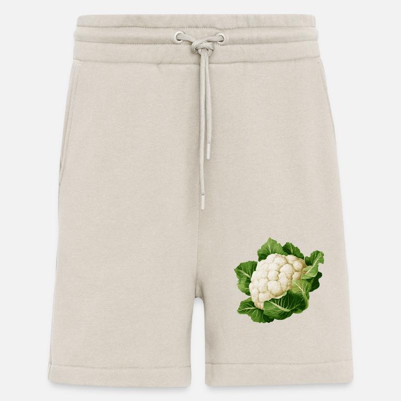 Cavolfiore - Pantaloncini ecologici casual Made in UE - WARM CLAY