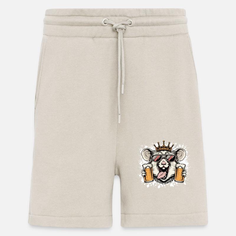 Bière de hamster drôle - Short bio décontracté fabriqué en UE - WARM CLAY