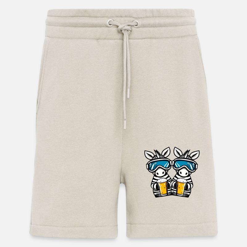 Zebra Ski Team Beer - Shorts - made by SPREAD - WARM CLAY