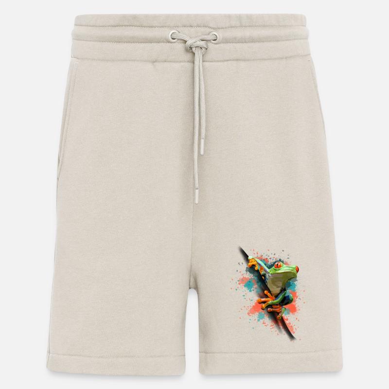 Frog - Organic relaxed shorts made in EU - WARM CLAY