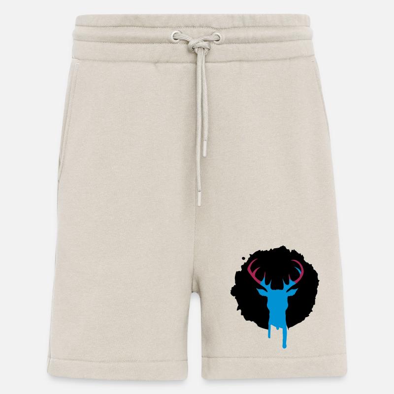Deer patch graffiti - Shorts - made by SPREAD - WARM CLAY