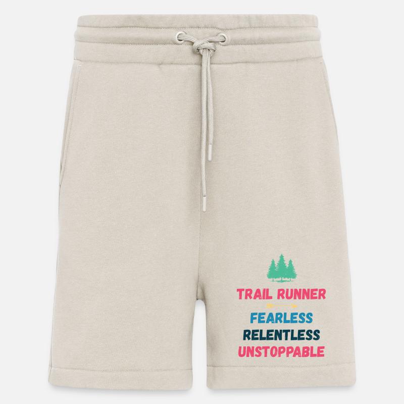 Trail Runner - Intrépide. Implacable. Imparable. - Short bio décontracté fabriqué en UE - WARM CLAY