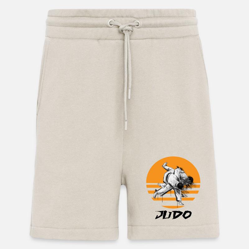 Judo-Kampfkunst Motiv mit Dynamik - Shorts - made by SPREAD - WARM CLAY