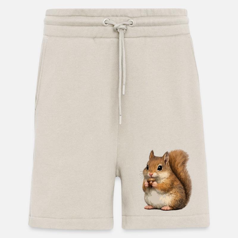 Eichhörnchen mit Eichel - Shorts - made by SPREAD - WARM CLAY