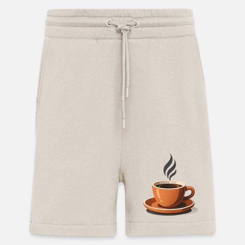Eine Tasse aromatisch-heißer Kaffee - Shorts - made by SPREAD - WARM CLAY