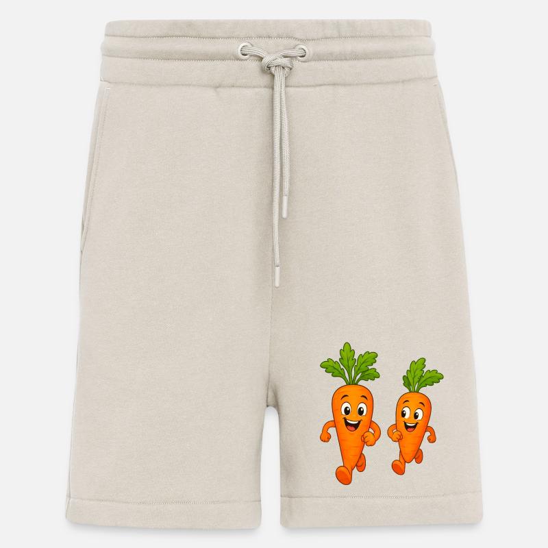 Carrots while jogging - Shorts - made by SPREAD - WARM CLAY