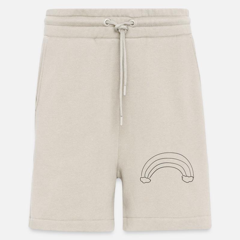 Rainbow icon clouds - Shorts - made by SPREAD - WARM CLAY