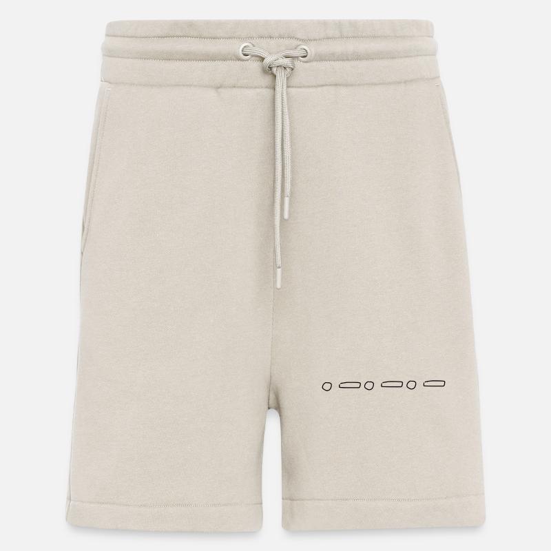 Line Point Point Shapes - Shorts - made by SPREAD - WARM CLAY